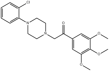 α-[4-(o-Chlorophenyl)-1-piperazinyl]-3',4',5'-trimethoxyacetophenone