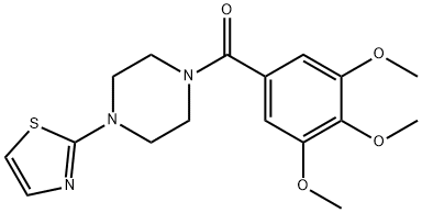 1-(2-Thiazolyl)-4-(3,4,5-trimethoxybenzoyl)piperazine