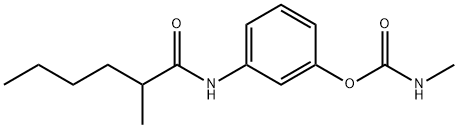 N-Methylcarbamic acid 3-[(2-methylhexanoyl)amino]phenyl ester