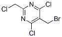 5-(bromomethyl)-4,6-dichloro-2-(chloromethyl)pyrimidine