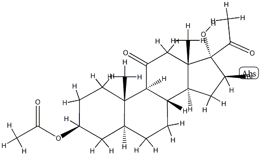 [(3S,5S,8S,9S,10S,13S,14S,16S,17R)-17-acetyl-16-bromo-17-hydroxy-10,13 -dimethyl-11-oxo-2,3,4,5,6,7,8,9,12,14,15,16-dodecahydro-1H-cyclopenta [a]phenanthren-3-yl] acetate