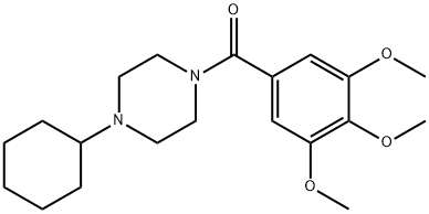 4-Cyclohexyl-1-piperazinyl(3,4,5-trimethoxyphenyl) ketone