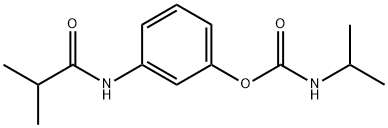 Isopropylcarbamic acid 3-[(2-methylpropionyl)amino]phenyl ester