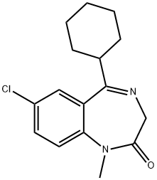 7-氯-5-环己基-1,3-二氢-1-甲基-2H-1,4-苯并二氮杂卓-2-酮