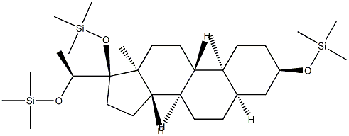 [[(20S)-5β-Pregnane-3α,17,20-triyl]tri(oxy)]tris(trimethylsilane)