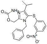 [1-benzyl-5-(3-nitrophenyl)sulfanyl-4-propan-2-yl-imidazol-2-yl]methyl carbamate