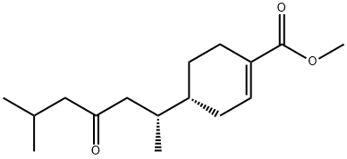 1-Cyclohexene-1-carboxylic acid, 4-(1,5-dimethyl-3-oxohexyl)-, methyl  ester, (1R,4R)-(+)-