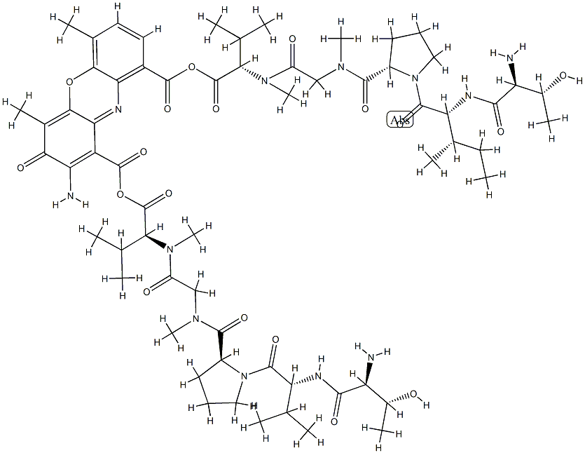 Actinocinedioyl(L-Thr-D-Val-L-Pro-N-methyl Gly-N-methyl-L-Val-OH)(L-Thr-D-aIle-L-Pro-N-methyl Gly-N-methyl-L-Val-OH)