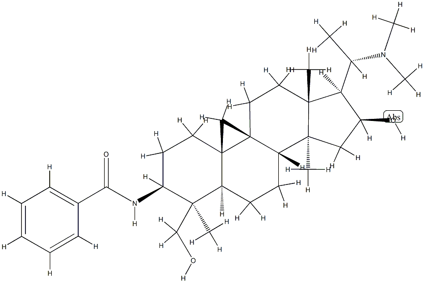 N-[(20S)-4,14-Dimethyl-20-(dimethylamino)-16β-hydroxy-4β-(hydroxymethyl)-9β,19-cyclo-5α-pregnan-3β-yl]benzamide