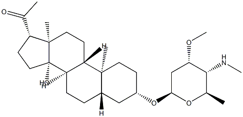 3β-[[2,4,6-Trideoxy-3-O-methyl-4-(methylamino)-β-D-ribo-hexopyranosyl]oxy]-14β-hydroxy-5α-pregnan-20-one