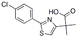 2-[2-(p-Chlorophenyl)thiazol-4-yl]-2-methylpropionic acid