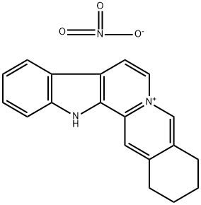 2,3,4,13-tetrahydro-1H-benz[g]indole[2,3-a]quinolizin-6-ium nitrate