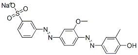 sodium m-[[4-[(4-hydroxy-m-tolyl)azo]-3-methoxyphenyl]azo]benzenesulphonate