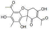2,6-Diacetyl-4a,9b-dihydro-3,7,9-trihydroxy-8,9b-dimethyldibenzofuran-1(4H)-one
