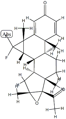 16α,17-Epoxy-3',3'-difluoro-6,7β-dihydro-6β,16-dimethyl-3'H-cyclopropa[6,7]pregna-1,4-diene-3,20-dione