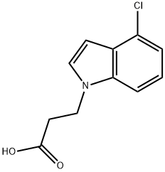 3-(4-氯-1H-吲哚-1-基)丙酸