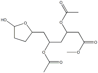 Tetrahydro-β,δ-di(acetyloxy)-5-hydroxy-2-furanhexanoic acid methyl ester