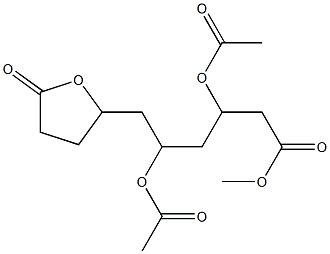 Tetrahydro-β,δ-di(acetyloxy)-5-oxo-2-furanhexanoic acid methyl ester