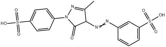 3-[[4,5-Dihydro-3-methyl-5-oxo-1-(4-sulfophenyl)-1H-pyrazol-4-yl]azo]benzenesulfonic acid
