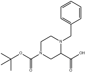 1-苄基-4-(叔丁氧羰基)哌嗪-2-羧酸