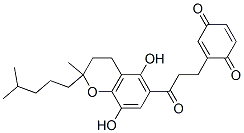 2-[2-[(5,8-Dihydroxy-2-isohexyl-2-methylchroman-6-yl)carbonyl]ethyl]-p-benzoquinone