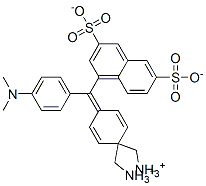 hydrogen [4-[[4-(dimethylamino)phenyl](3,6-disulphonato-1-naphthyl)methylene]cyclohexa-2,5-dien-1-ylidene]dimethylammonium