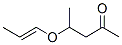 2-Pentanone, 4-(1-propenyloxy)- (9CI)