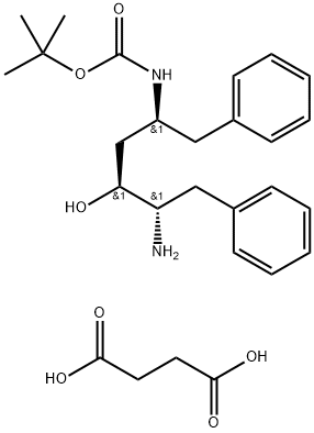 (2S,3S,5S)-5-叔丁氧基甲酰氨基-2-氨基-3-羟基-1,6-二苯基己烷琥珀酸盐