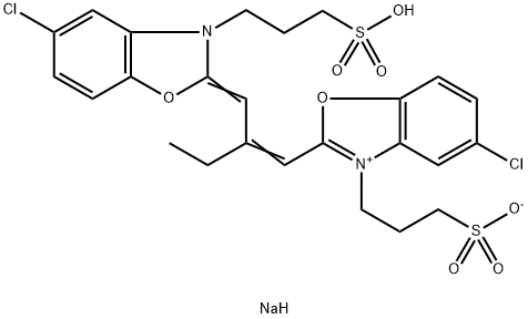 3-[2-[2-[5-氯-3-(3-磺酸丁基)-2,3-二氢-1,3-苯并恶唑-2-亚基甲基]-1-丁烯基]-5-氯-3-苯并恶唑基]丁基磺酸钠