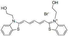 3-(2-hydroxyethyl)-2-[5-[3-(2-hydroxyethyl)-3H-benzothiazol-2-ylidene]penta-1,3-dienyl]benzothiazolium bromide