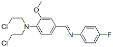 N,N-bis(2-chloroethyl)-4-[(4-fluorophenyl)iminomethyl]-2-methoxy-anili ne