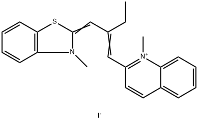 Quinolinium, 1-methyl-2-(2-((3-methyl-2(3H)-benzothiazolylidene)methyl )-1-butenyl)-, iodide