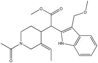 α-(1-Acetyl-3-ethylidene-4-piperidyl)-3-(methoxymethyl)-1H-indole-2-acetic acid methyl ester