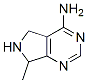 5H-Pyrrolo[3,4-d]pyrimidine, 4-amino-6,7-dihydro-7-methyl- (7CI,8CI)