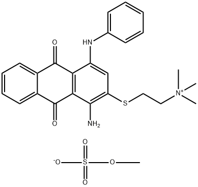 Ethanaminium, 2-[[1-amino-9,10-dihydro- 9,10-dioxo-4-(phenylamino)-2-anthracenyl]thio]-N,N ,N-trimethyl-, methyl sulfate