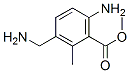 Benzoic acid, 6-amino-3-(aminomethyl)-2-methyl-, methyl ester (9CI)