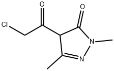3H-Pyrazol-3-one, 4-(chloroacetyl)-2,4-dihydro-2,5-dimethyl- (9CI)