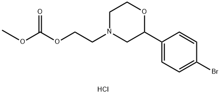 Carbonic acid, 2-(2-(4-bromophenyl)-4-morpholinyl)ethyl methyl ester,  hydrochloride