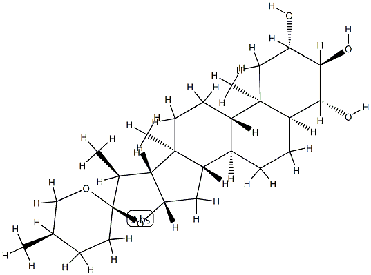 (25R)-5β-Spirostane-2β,3α,4β-triol