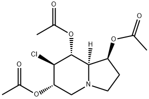 1,6,8-Indolizinetriol, 7-chlorooctahydro-, triacetate (ester), 1S-(1.alpha.,6.beta.,7.alpha.,8.beta.,8a.beta.)-