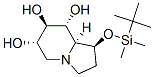6,7,8-Indolizinetriol, 1-(1,1-dimethylethyl)dimethylsilyloxyoctahydro-, 1S-(1.alpha.,6.beta.,7.alpha.,8.beta.,8a.beta.)-