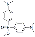 Bis[p-(dimethylamino)phenyl]phosphinic acid methyl ester