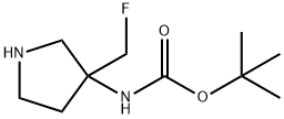 Carbamic acid, [3-(fluoromethyl)-3-pyrrolidinyl]-, 1,1-dimethylethyl ester (9CI)