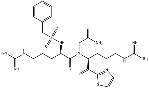 N2-(苄基磺酰基)-D-精氨酰-N-[(1S)-4-(甲脒基氨基)-1-(2-噻唑甲酰基)丁基]甘氨酰胺