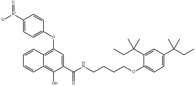 N-[4-(2,4-di-tert-pentylphenoxy)butyl]-1-hydroxy-4-(p-nitrophenoxy)-2-naphthoamide