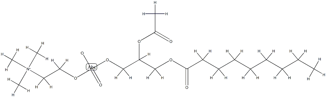 Choline,hydroxide,dihydrogenphosphate,innersalt,esterwith2-aceto-1-nonanoin,DL-(8CI)
