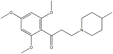 2',4',6'-Trimethoxy-β-(4-methylpiperidino)propiophenone