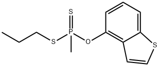 Phosphonodithioic acid, methyl-, O-(benzo(b)thien-4-yl) S-propyl ester
