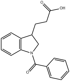 3-(1-benzoyl-2,3-dihydro-1H-indol-3-yl)propanoic acid