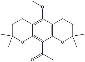 1-(3,4,7,8-Tetrahydro-5-methoxy-2,2,8,8-tetramethyl-2H,6H-benzo[1,2-b:5,4-b']dipyran-10-yl)ethanone